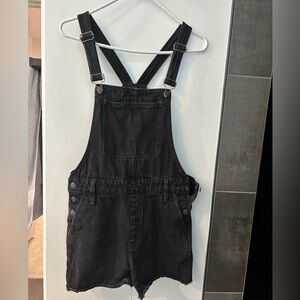 Madewell Charcoal Denim Overalls